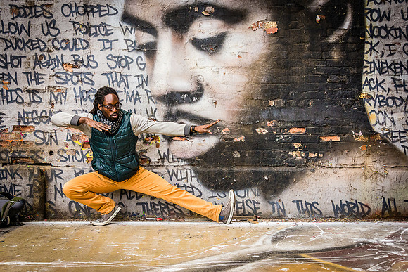 Man with Mural