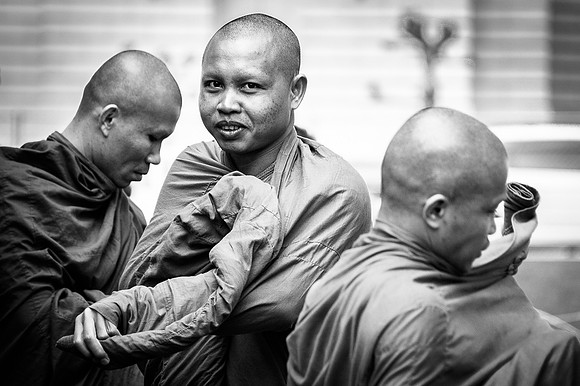 Monks Donning Robes